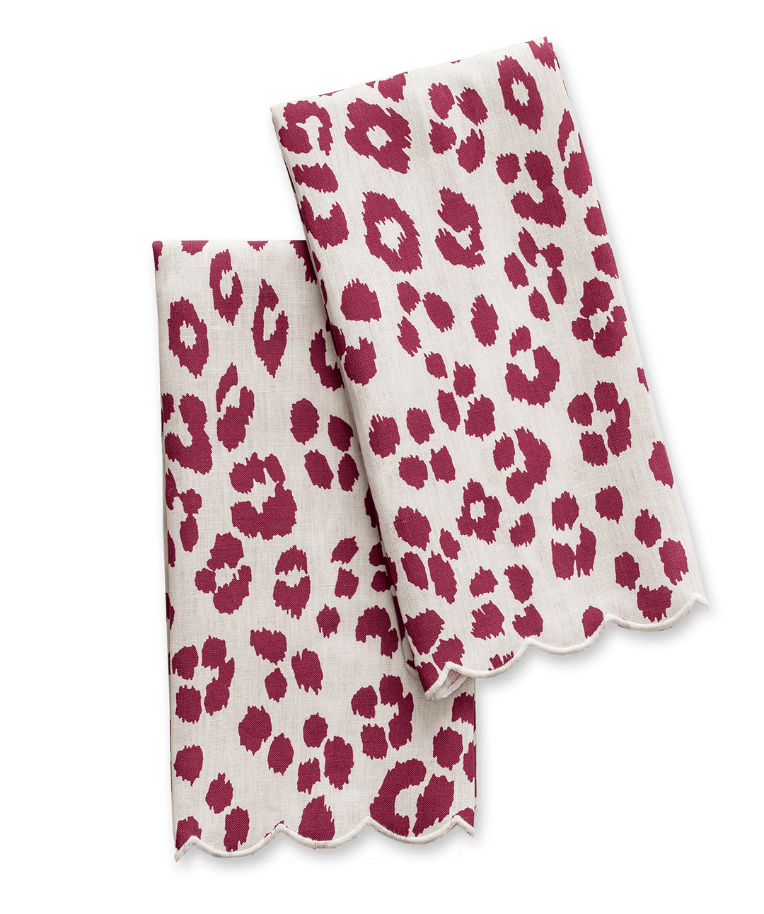 Iconic Leopard Linen Guest Towels (Set of 2) by Matouk