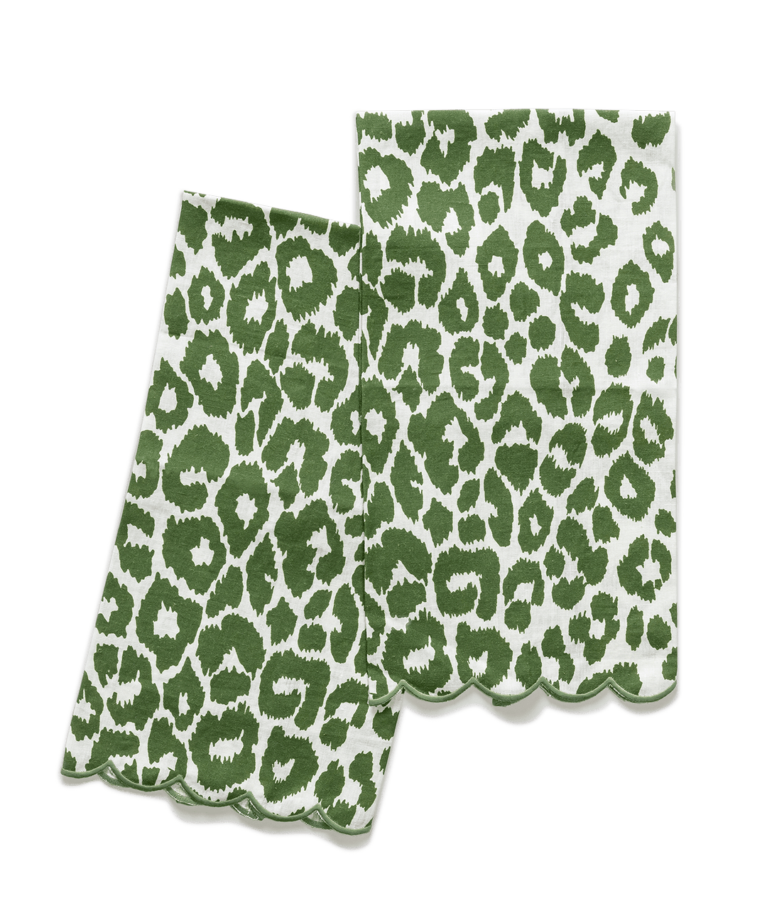 Iconic Leopard Linen Guest Towels (Set of 2) by Matouk
