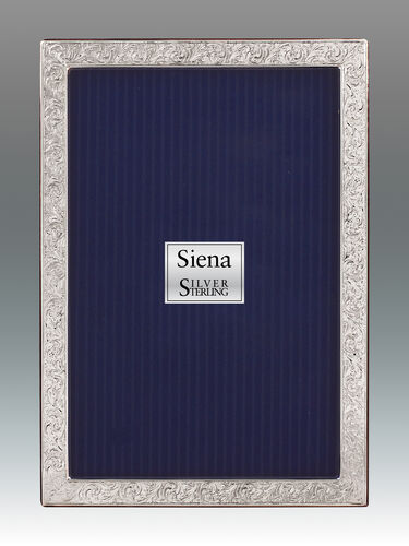 Floral Embossed Sterling Frame
