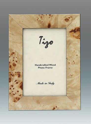 Wide Burl Italian Wood Frame