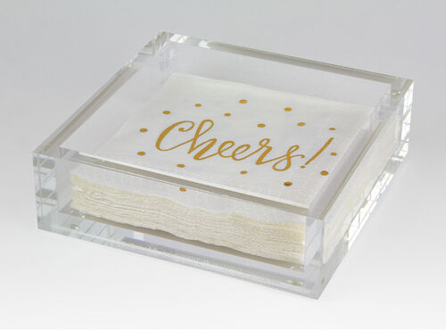 Lucite Cocktail Tray Clear