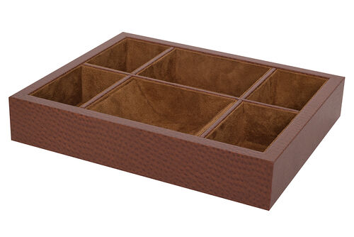 Faux Leather Valet Camel