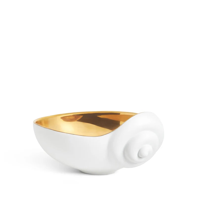 Jessica McCormack Small Shell Bowl White and Gold