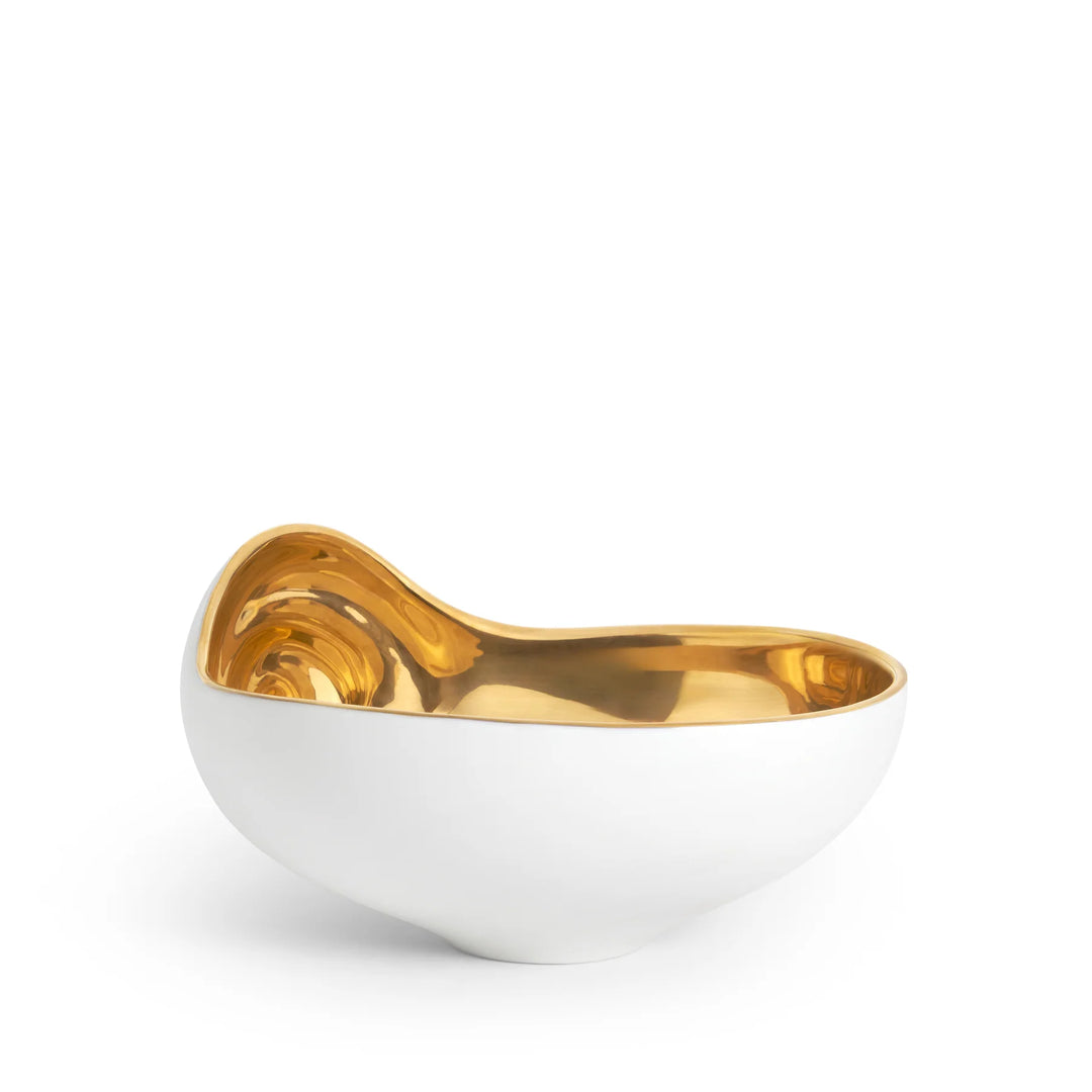 Jessica McCormack Small Shell Bowl White and Gold