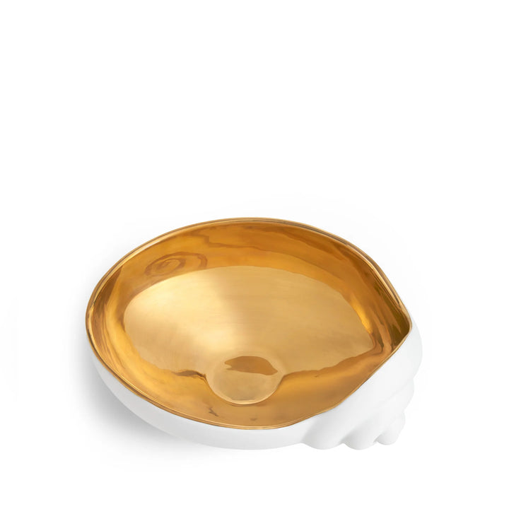 Jessica McCormack Small Shell Bowl White and Gold