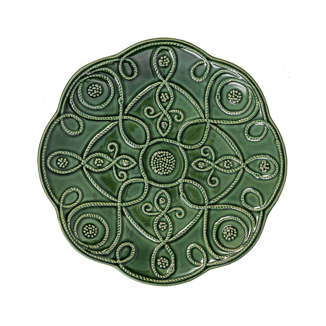 Jardins Du Monde Side/Cocktail Plate Assorted Set/4 - Basil