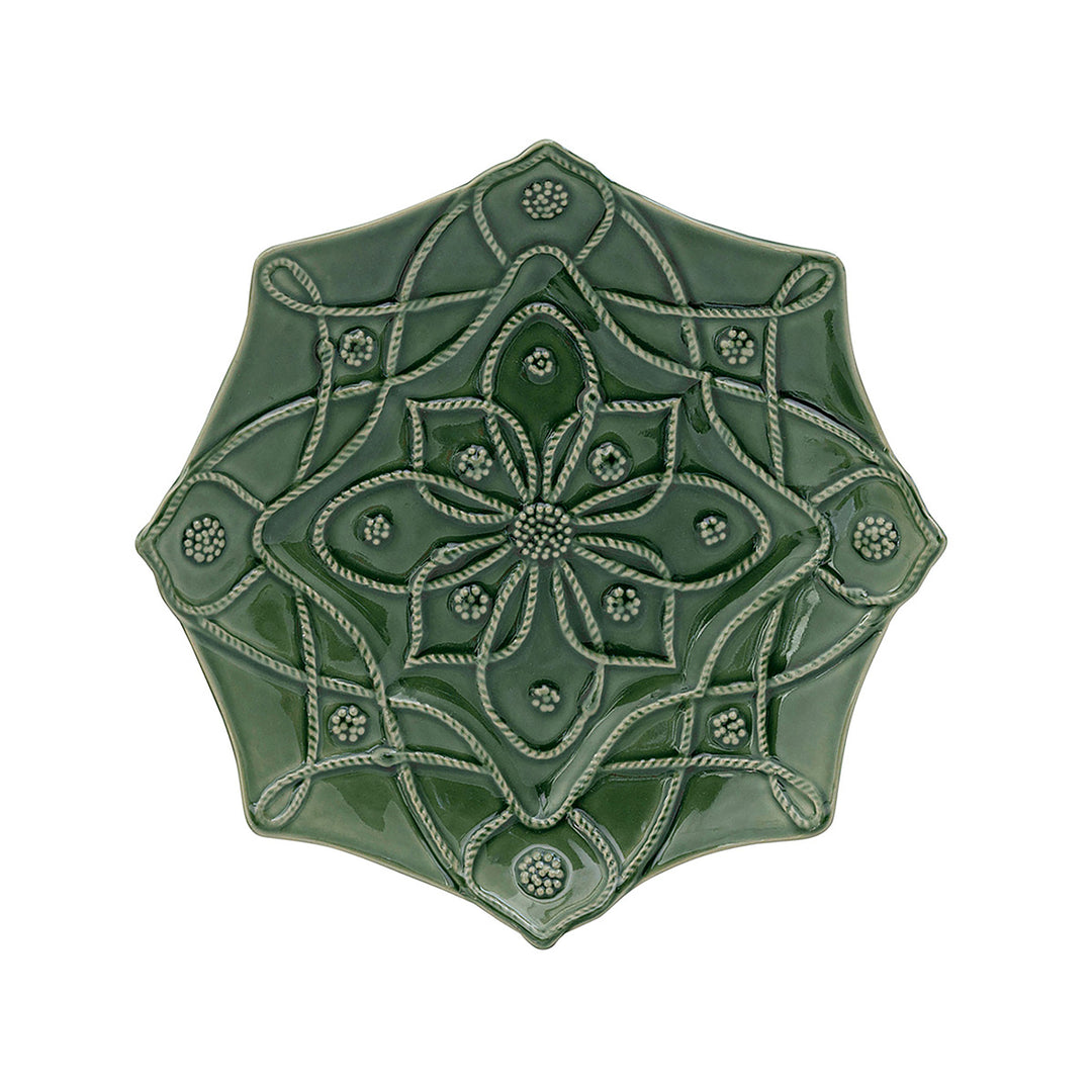 Jardins Du Monde Side/Cocktail Plate Assorted Set/4 - Basil