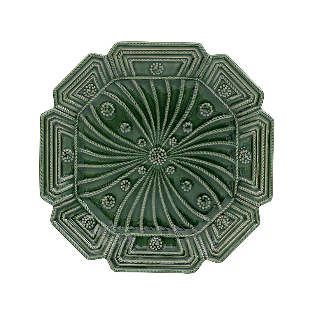 Jardins Du Monde Side/Cocktail Plate Assorted Set/4 - Basil