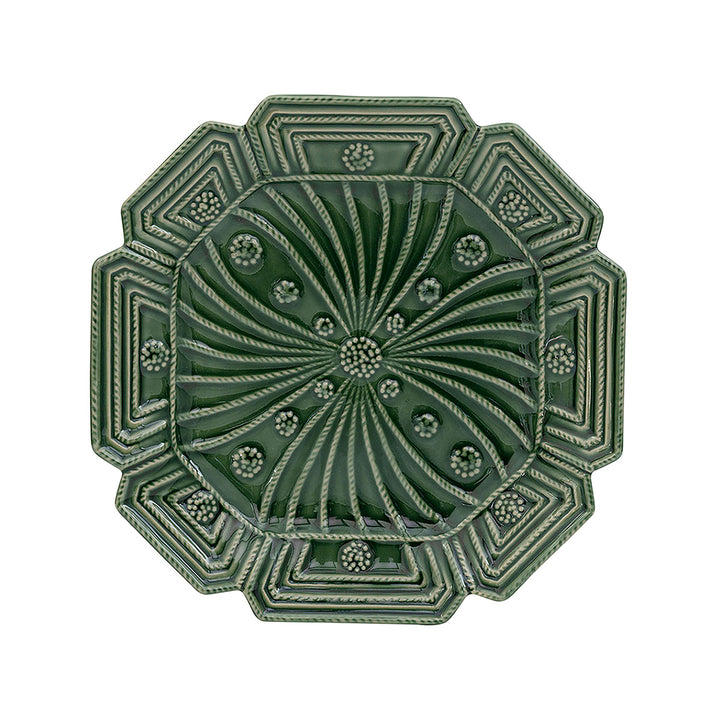 Jardins Du Monde Side/Cocktail Plate Assorted Set/4 - Basil