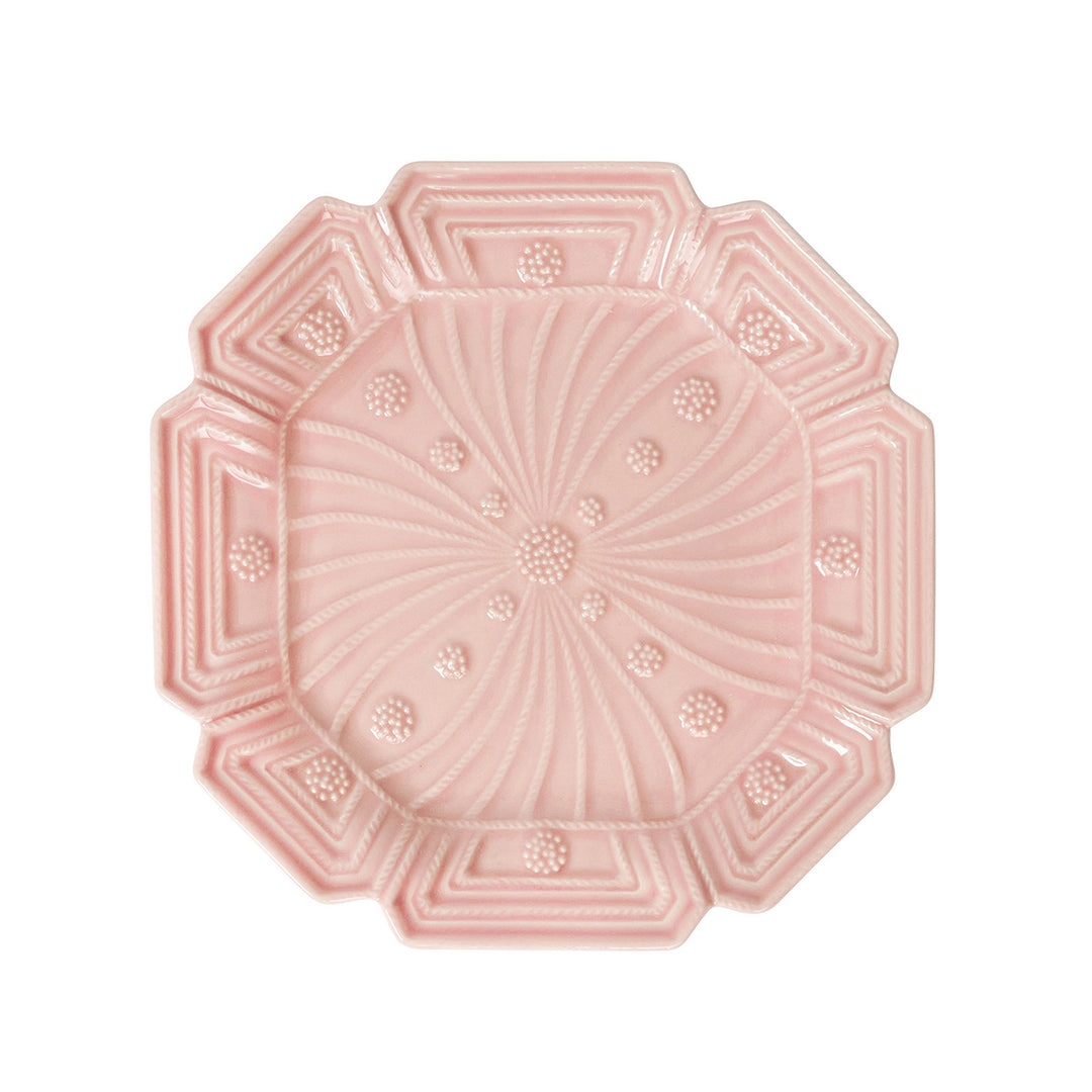 Jardins Du Monde Side/Cocktail Plate Assorted Set/4 - Blush
