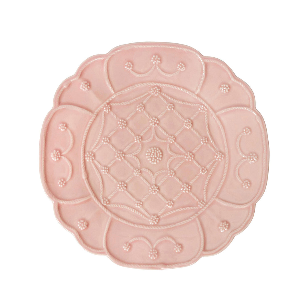 Jardins Du Monde Side/Cocktail Plate Assorted Set/4 - Blush
