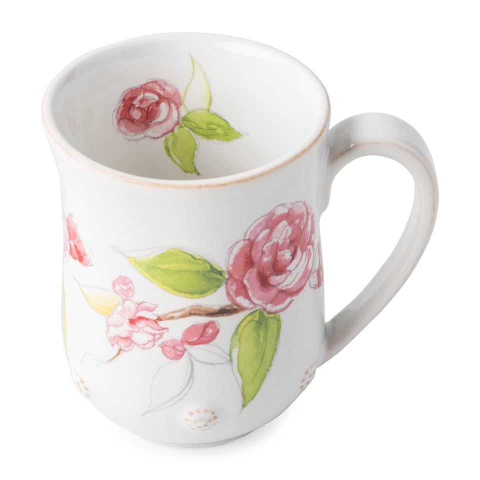 Berry & Thread Floral Sketch Camellia Mug