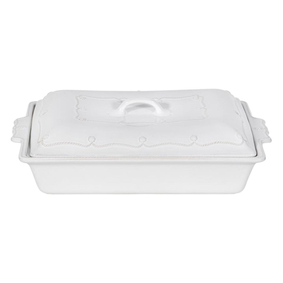 Berry & Thread Whitewash Lidded 13" Rectangular Baker