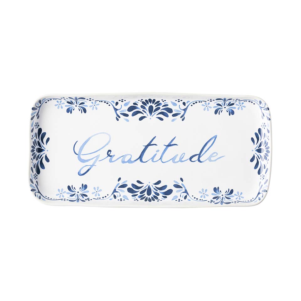 Iberian Indigo Gratitude Tray