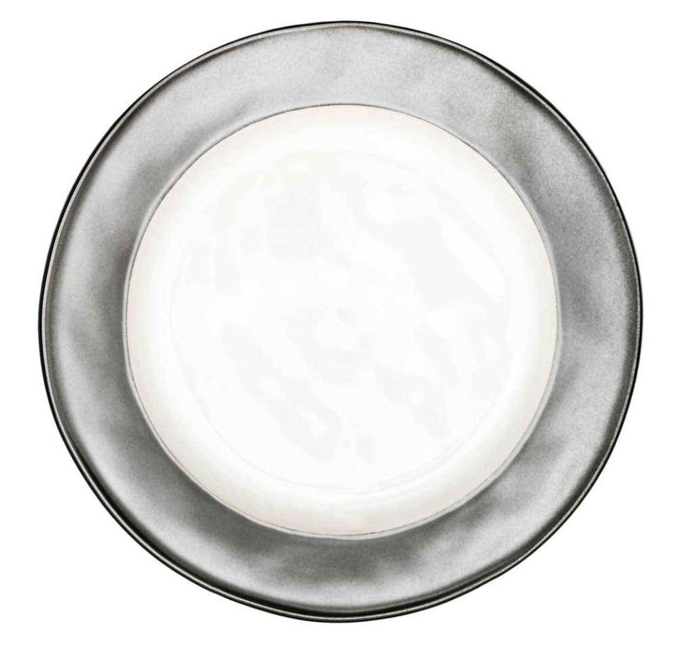 Emerson White/Pewter Dessert/Salad Plate