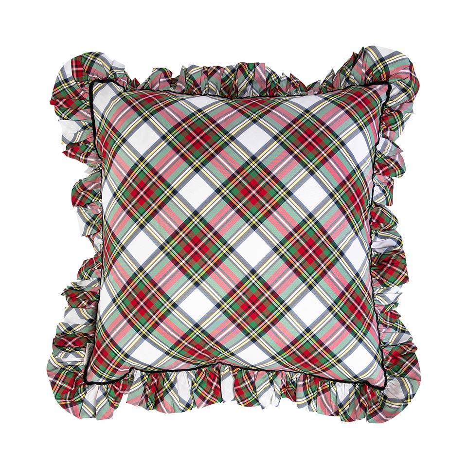 Stewart Tartan 18" Ruffle Pillow