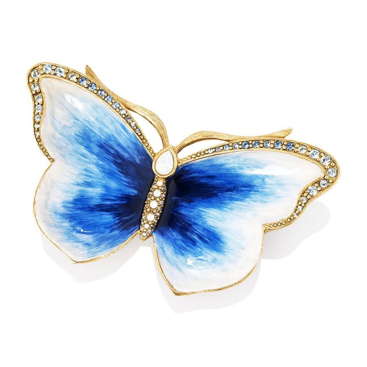 Juliet Butterfly Trinket Tray- Delft Garden