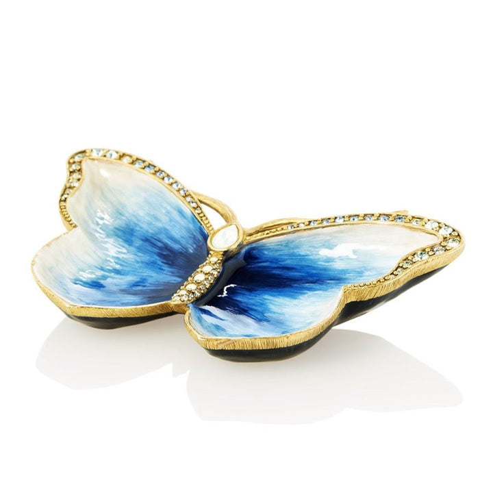 Juliet Butterfly Trinket Tray- Delft Garden