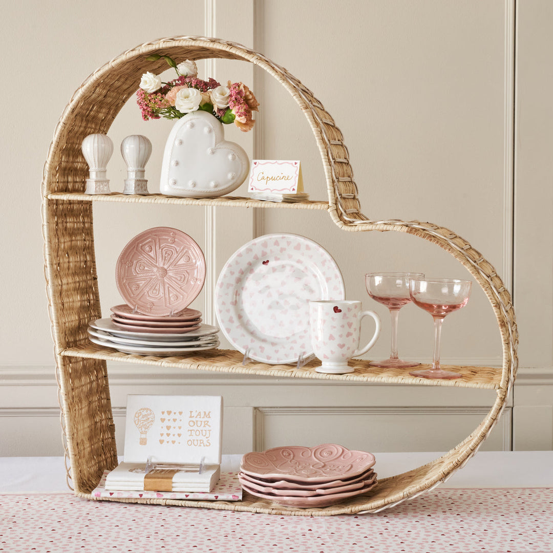Heart Shelving Unit - Whitewash