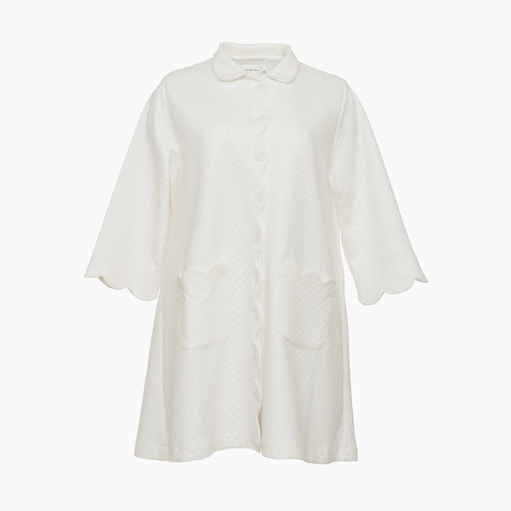 Quilted Button Front Robe