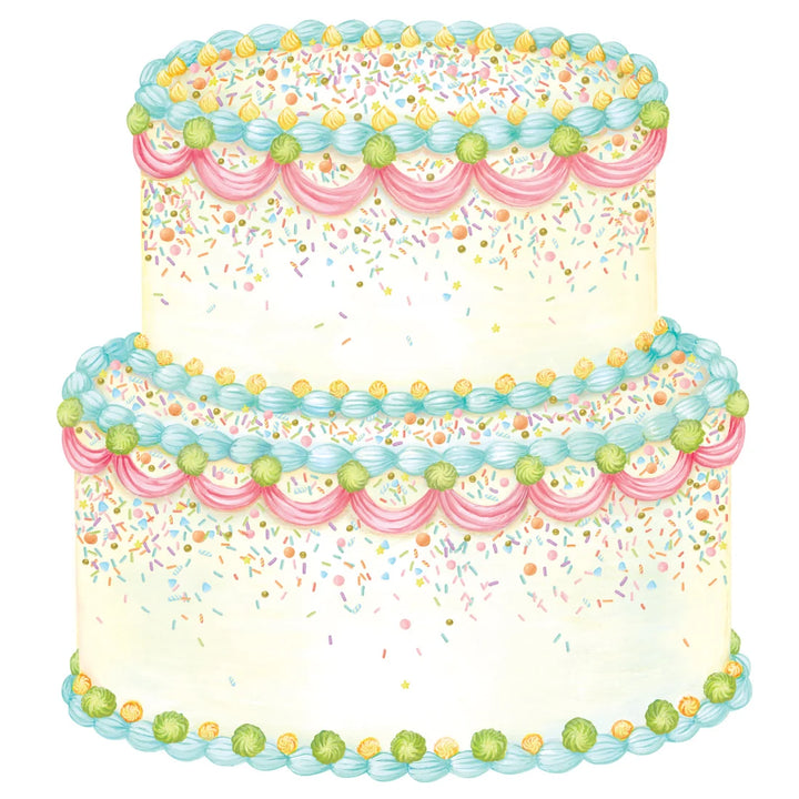 Die Cut Birthday Cake Placemat - 12 Sheets