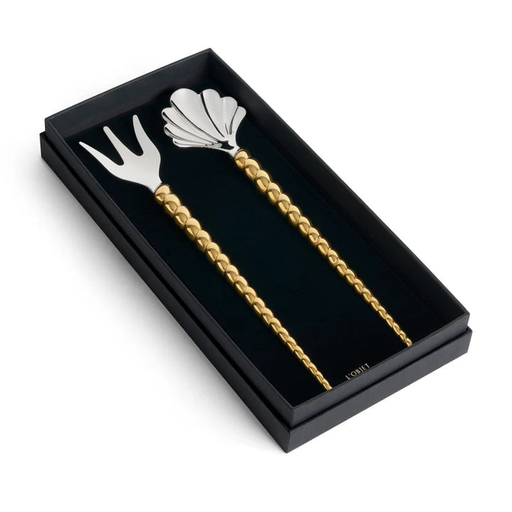 Jessica McCormack Shell Serving Set Gold (2pc)