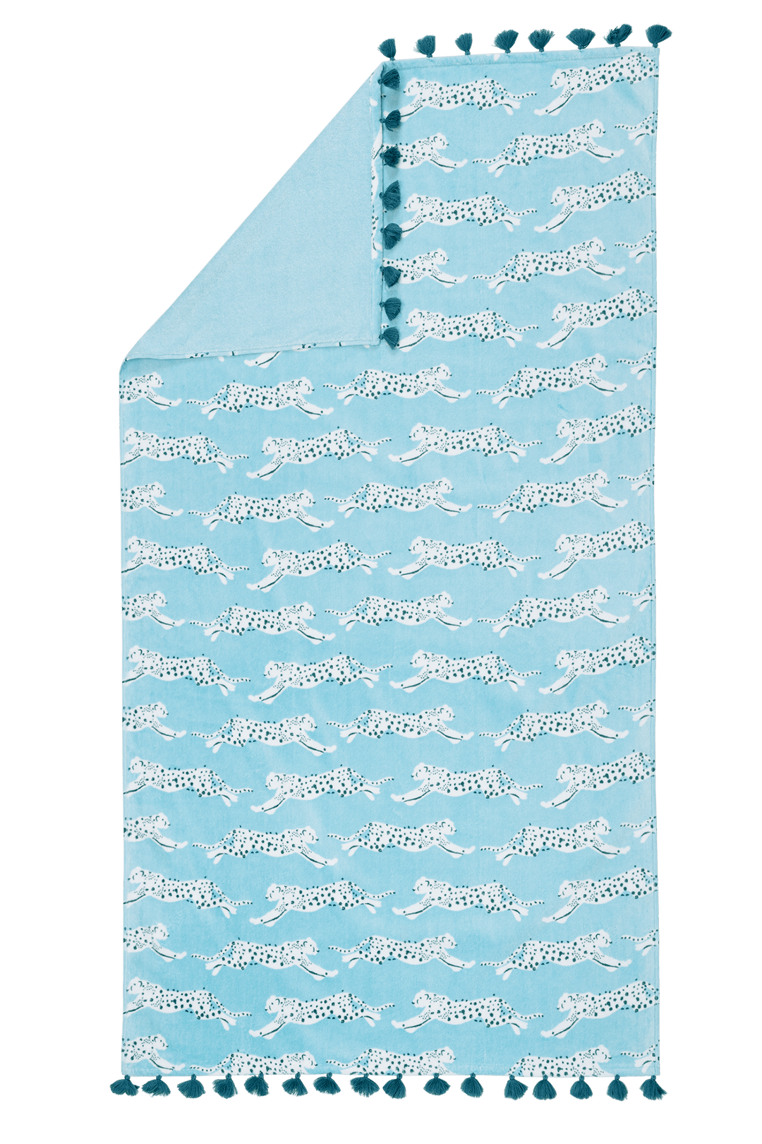 Leaping Leopard Beach Towel