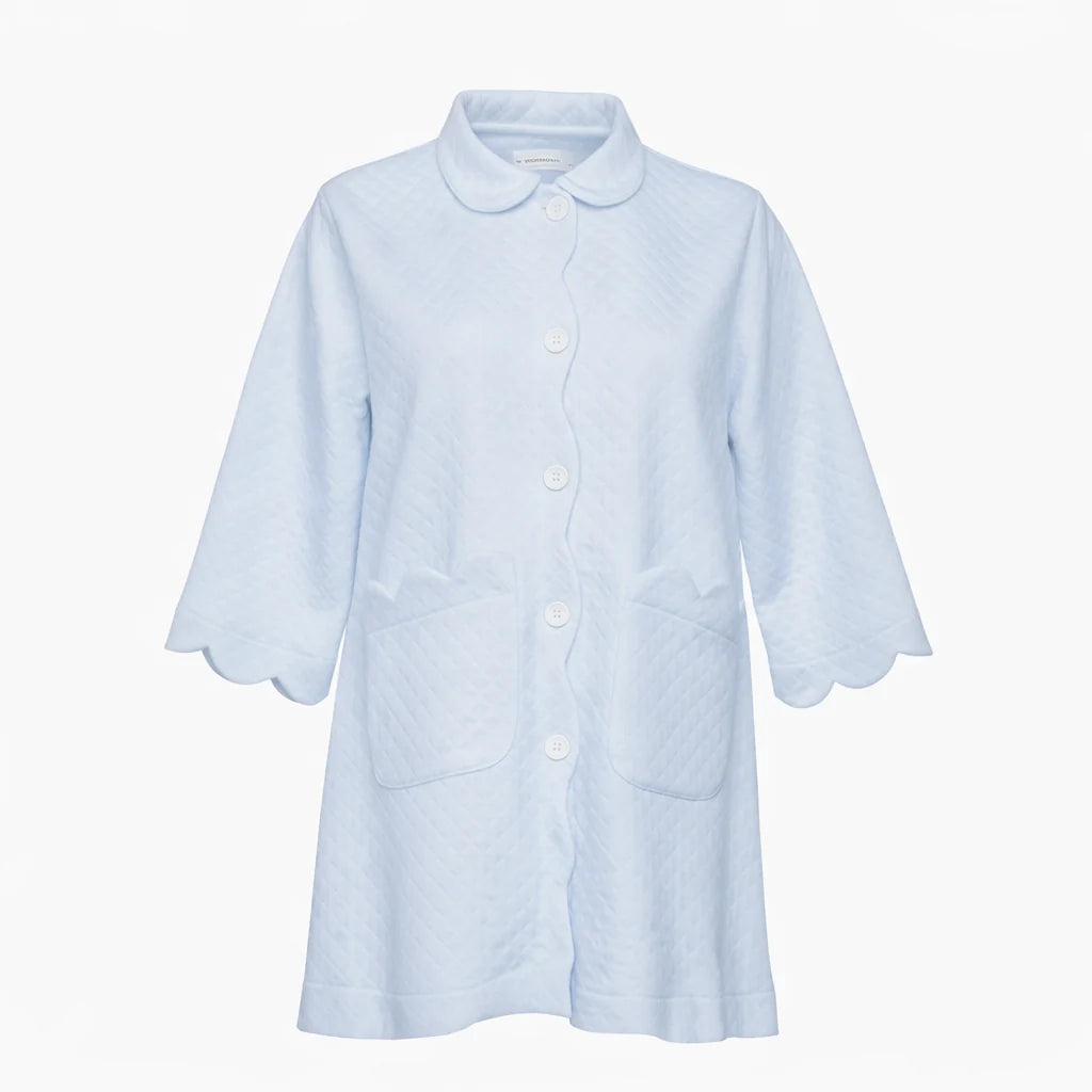 Quilted Button Front Robe