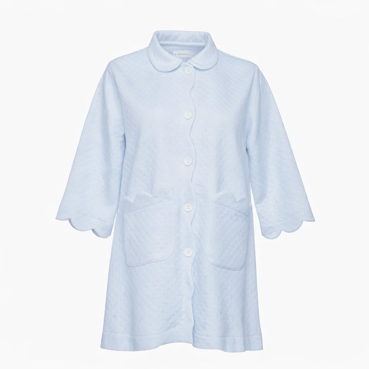 Quilted Button Front Robe