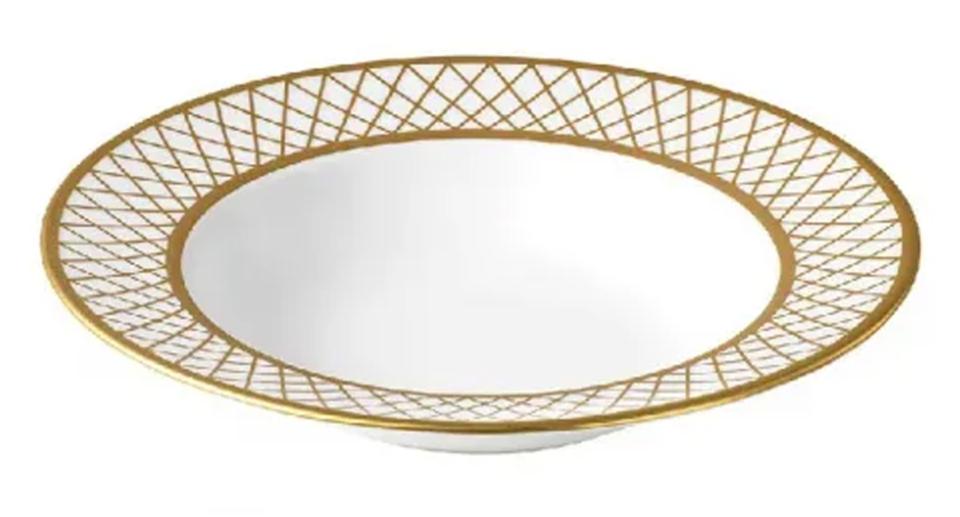 Majestic - White Rimmed Bowl 8.5"