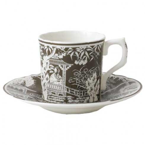 Mikado - Taupe Coffee Saucer