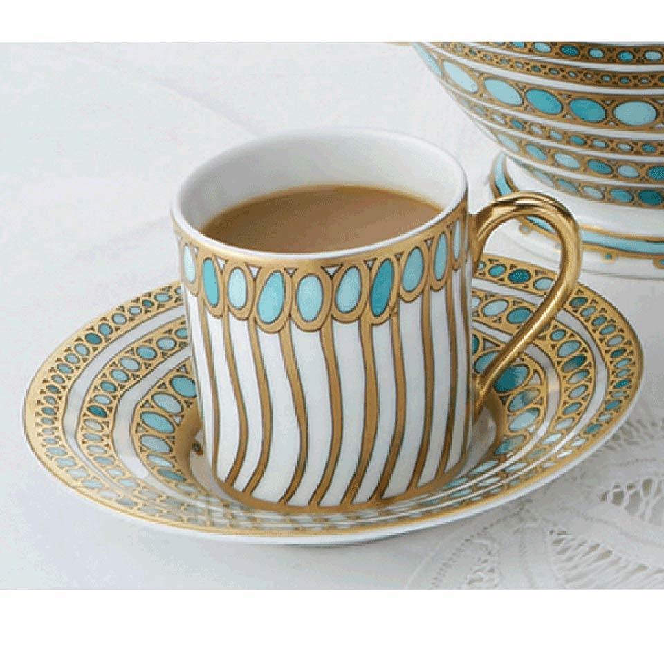 Syracuse - Turquoise Demitasse Cup & Saucer