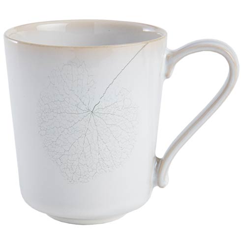 LEAF Stoneware - White Silk Mug