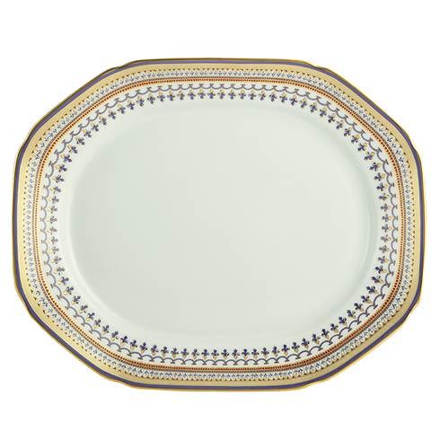 Chinoise Blue Octanonal Platter