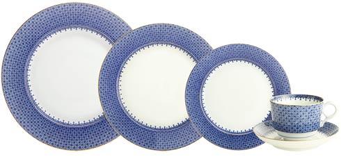 Lace - Blue 5Pc Place Setting