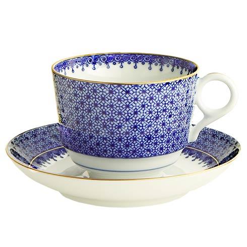 Lace -  Blue Tea Cup & Saucer