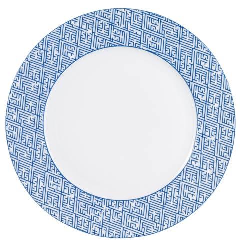 Blue & White Labyrinth Service Plate  Blue