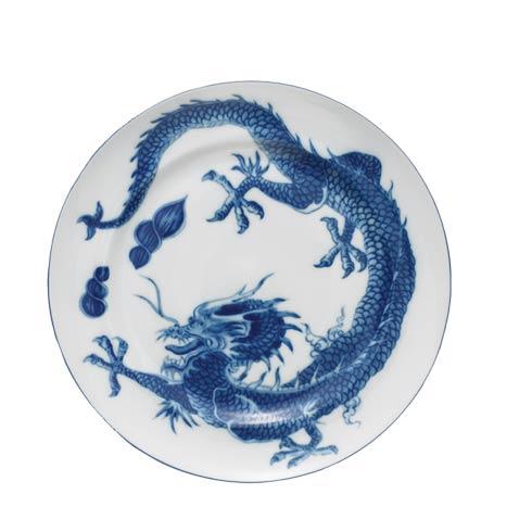 Dragon - Blue Dragon Dessert Plate With Center