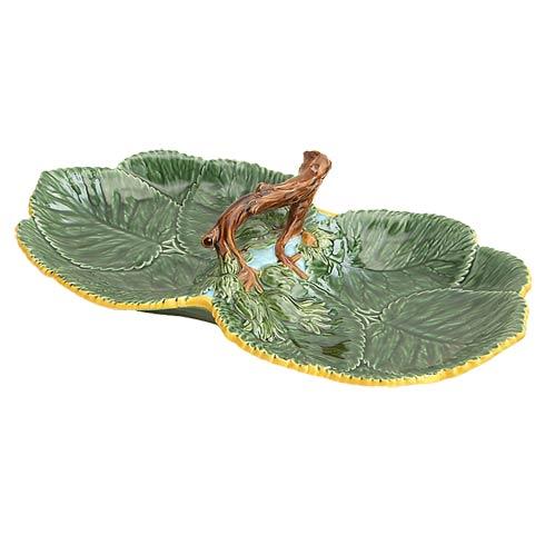 Giftware Leaf Plate With Nuts, Double