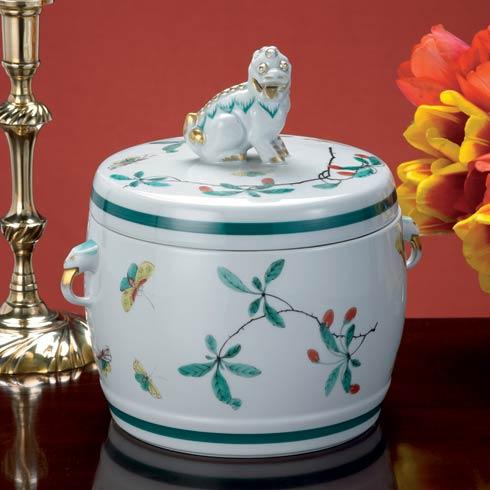 Famille Verte Famille Verte Fu Dog Jar, Large