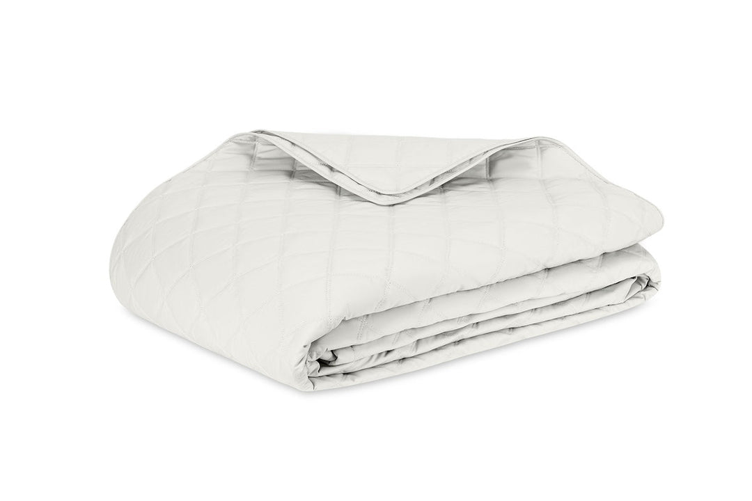 Matouk Milano Percale Quilt in Bone