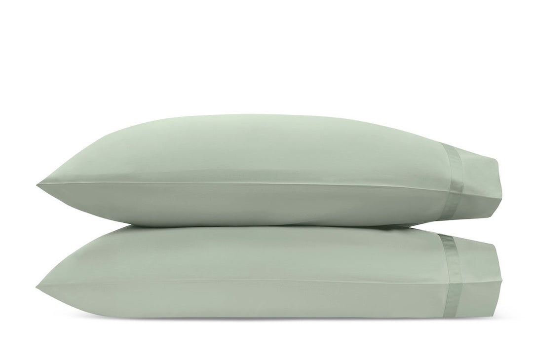 Matouk Nocturne Sateen Bedding in Celadon