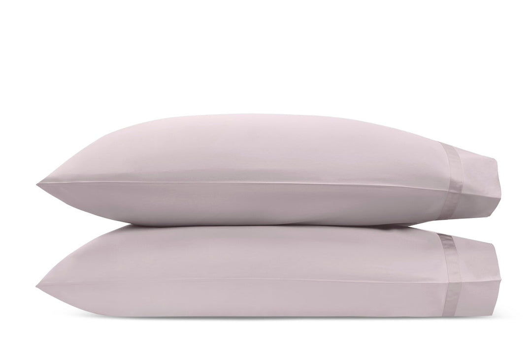 Matouk Nocturne Sateen Bedding in Deep Lilac