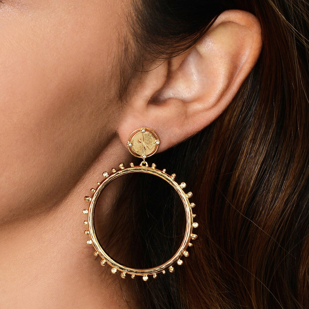 Butterfly Coin Molten Hoops