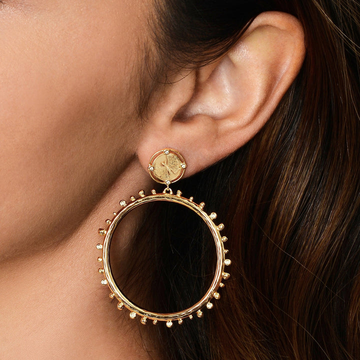 Butterfly Coin Molten Hoops
