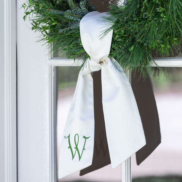 Ivory Wreath Sash