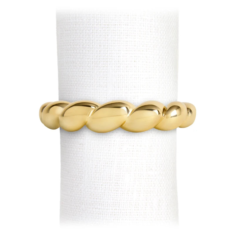 Jessica McCormack Shell Napkin Rings Gold (4pc)