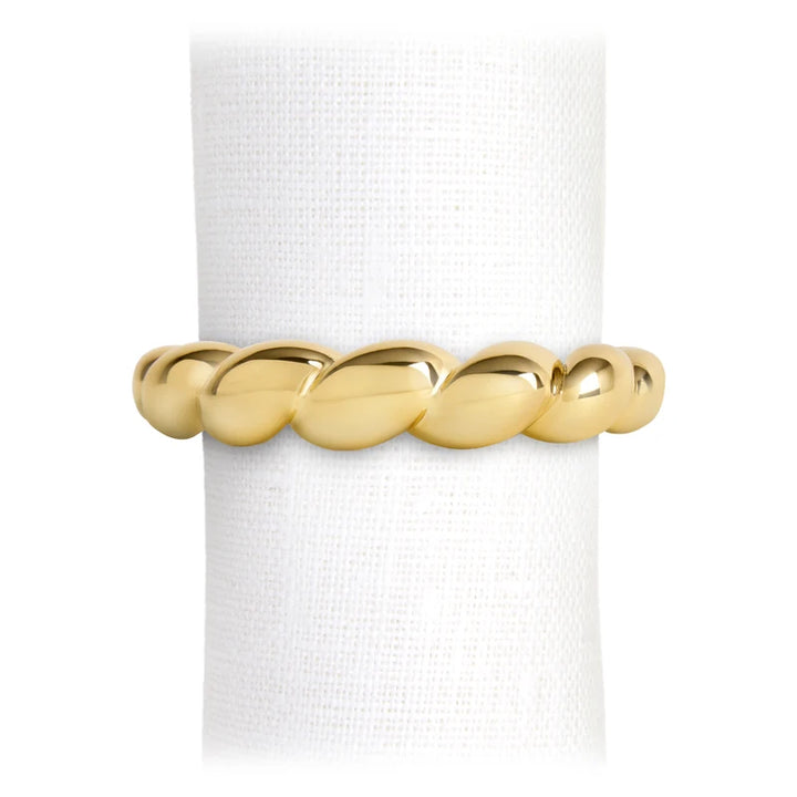 Jessica McCormack Shell Napkin Rings Gold (4pc)