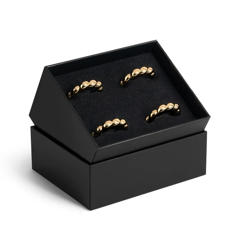 Jessica McCormack Shell Napkin Rings Gold (4pc)