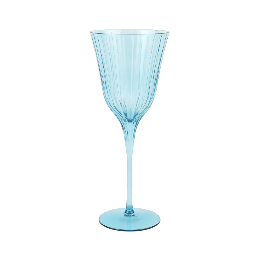 Natalia Teal Water Glass
